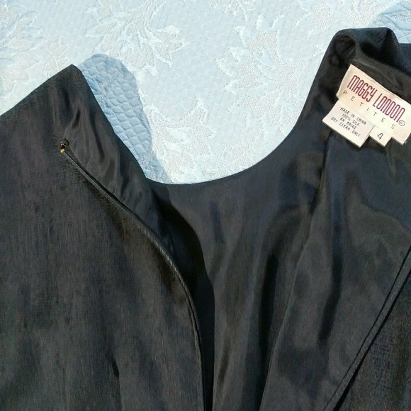 Vintage Silk Maggy London Little Black Dress - Picture 5 of 5